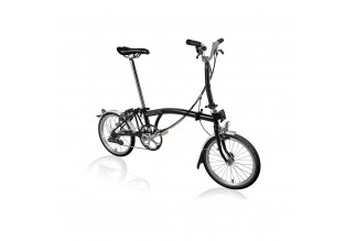 Brompton Steel M6L Folding Bike with Mudguards & Front Carrier Block