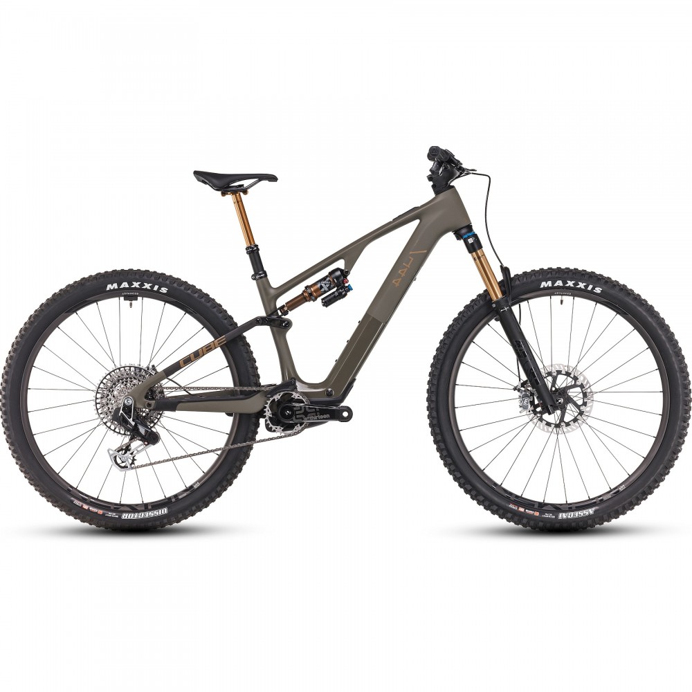 Cube Ams Hybrid One44 C:68X SUPER TM 400X - Carbon Electric Mountain Bike - 2025